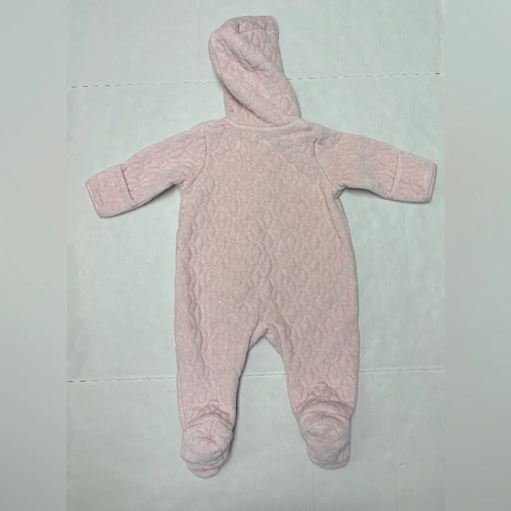 Nordstrom baby quilted bunting with fold over cuffs, size 6m